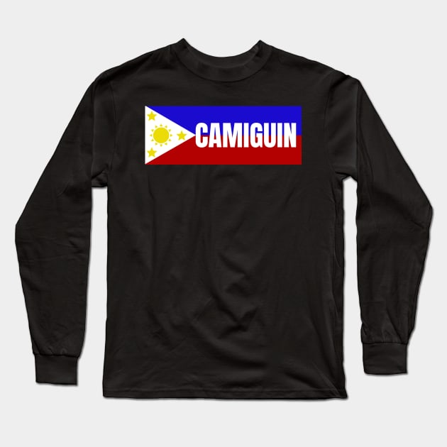 Camiguin Island in Philippines Flag Long Sleeve T-Shirt by aybe7elf